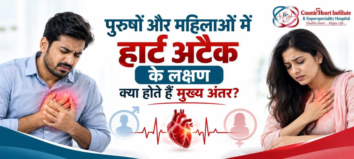 पुरुषों और महिलाओं में हार्ट अटैक के लक्षण